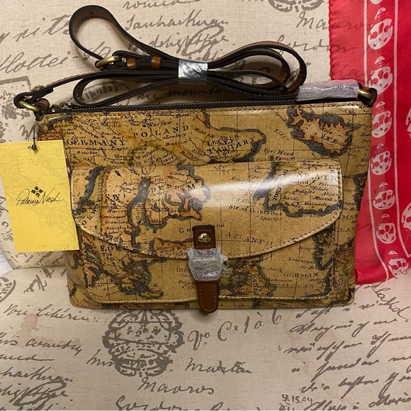 Patricia Nash Bags Patricia Nash Map Crossbody Bag Nwt Poshmark